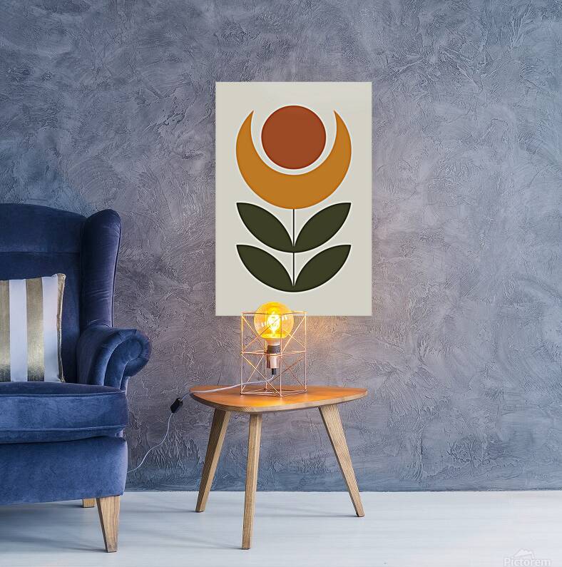 Floral Eclipse Poster Reproduction