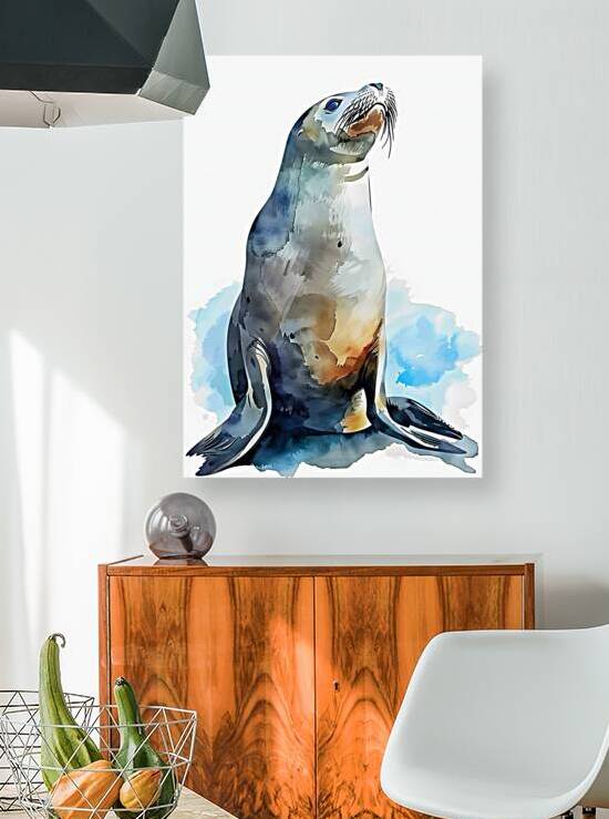 Watercolor Sea Animals 2 by Aura Gallery