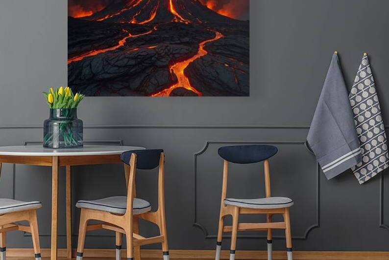 Lava Flow Landscape 16 Reproduction