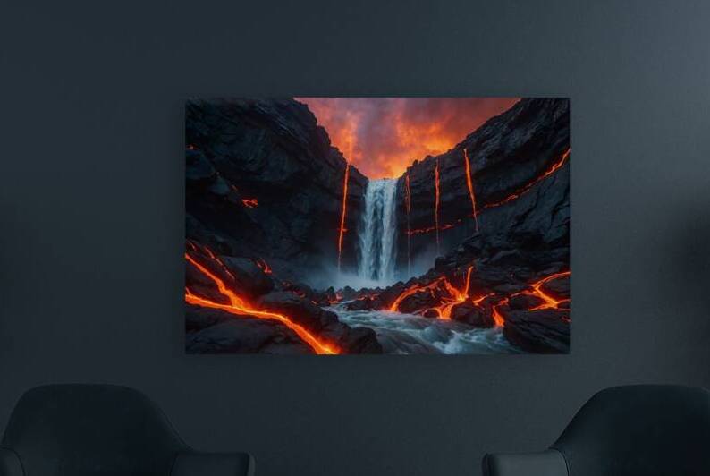 Lava Flow Landscape 35 by Nora studio