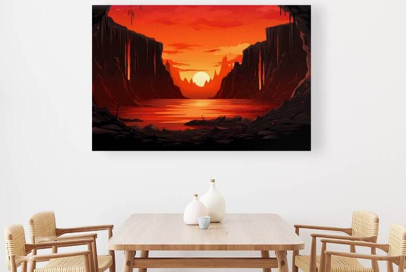 Lava Landscape Illustration 21 Reproduction