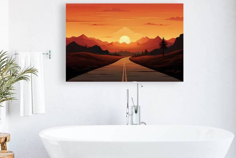 Sunset Landscape 43 Reproduction