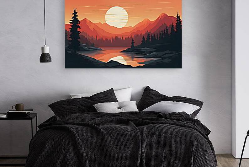 Sunset Landscape 10 Reproduction