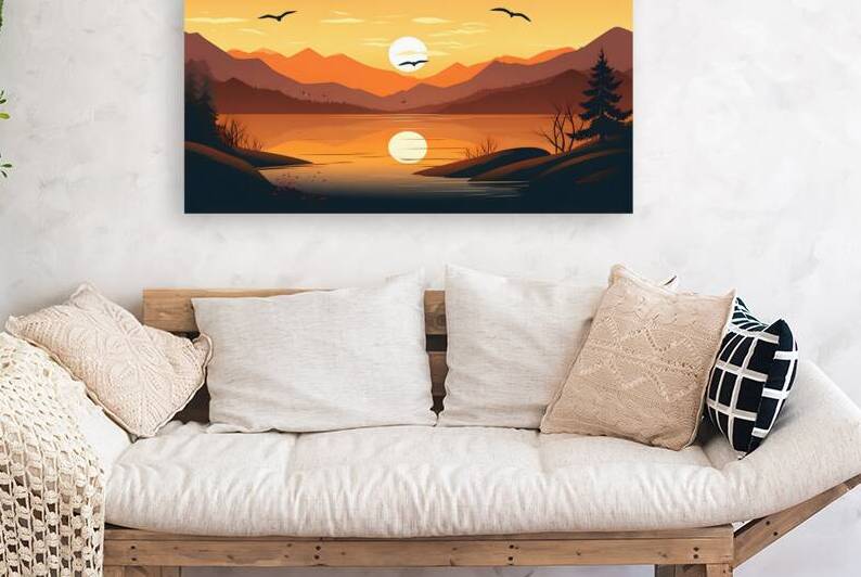Sunset Landscape 4 Reproduction