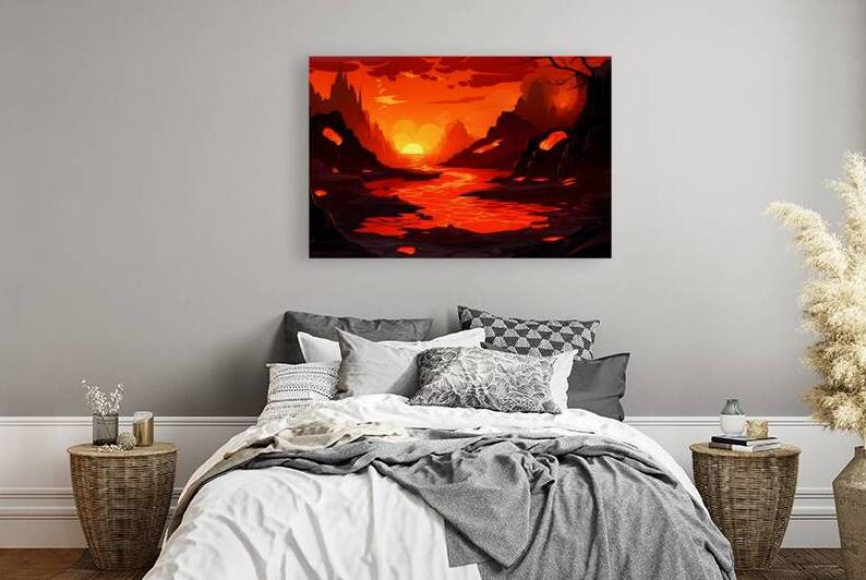 Sunset Landscape 58 Reproduction