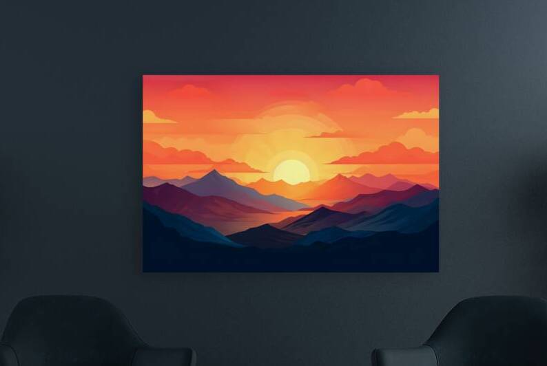 Sunset Landscape 24 Reproduction