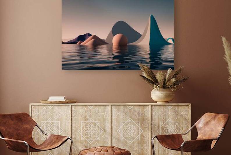 Boho 3D Landscape 9 Reproduction
