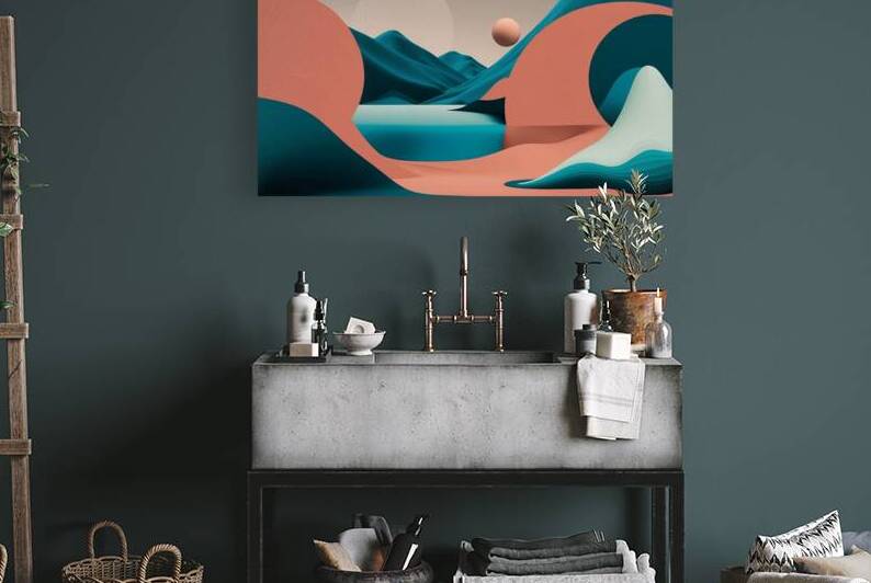 Boho 3D Landscape 11 Reproduction