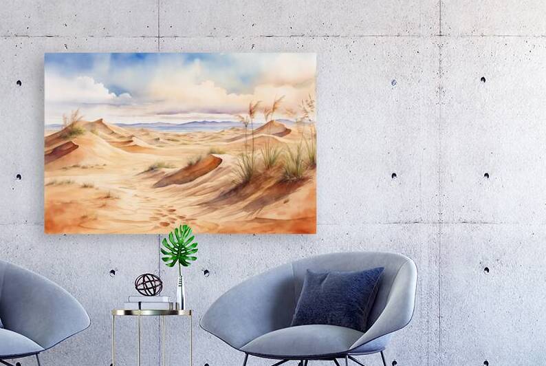 W a t e r c o l o r   S a n d y   D u n e s   L a n d s c a p e   B a c k g r o u n d    S a n d y   D u n e s   W a l l p a p e r    W a t e r c o l o r   P a i n t i n g   o f   S a n d y   D u n e s    W a t e r c o l o r   S a n d y   D u n e s   B a  by Nora studio