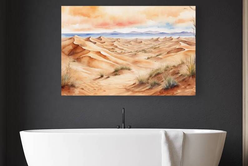 W a t e r c o l o r   S a n d y   D u n e s   L a n d s c a p e   B a c k g r o u n d    S a n d y   D u n e s   W a l l p a p e r    W a t e r c o l o r   P a i n t i n g   o f   S a n d y   D u n e s    W a t e r c o l o r   S a n d y   D u n e s   B a  by Nora studio