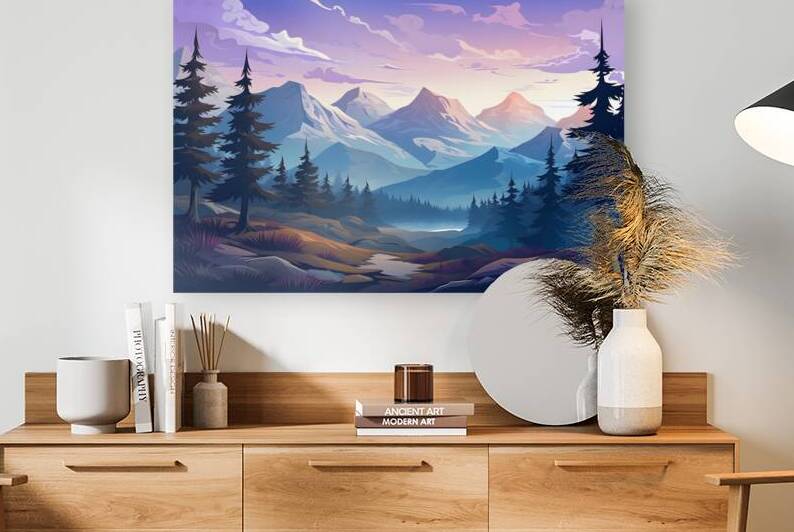Mountain Landscape 20 Reproduction