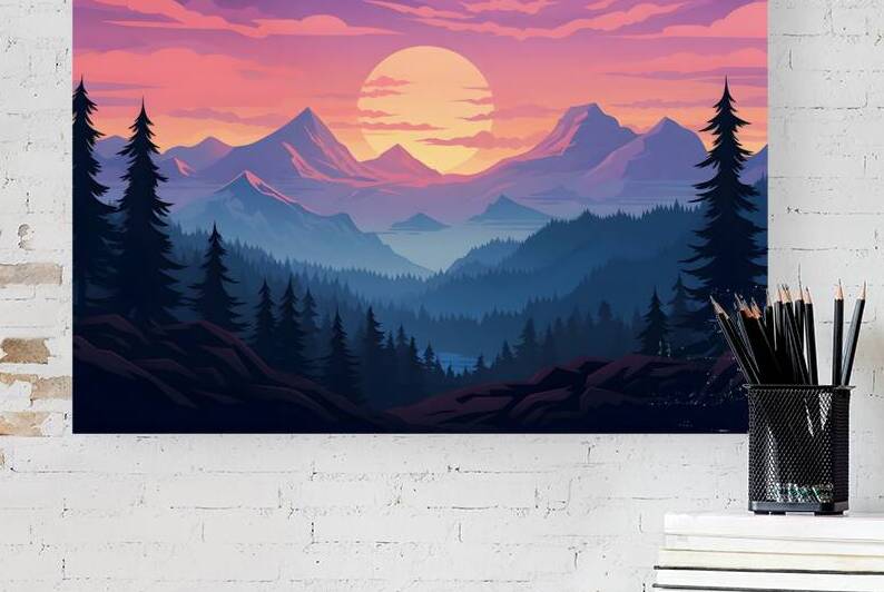 Mountain Landscape 34 Reproduction