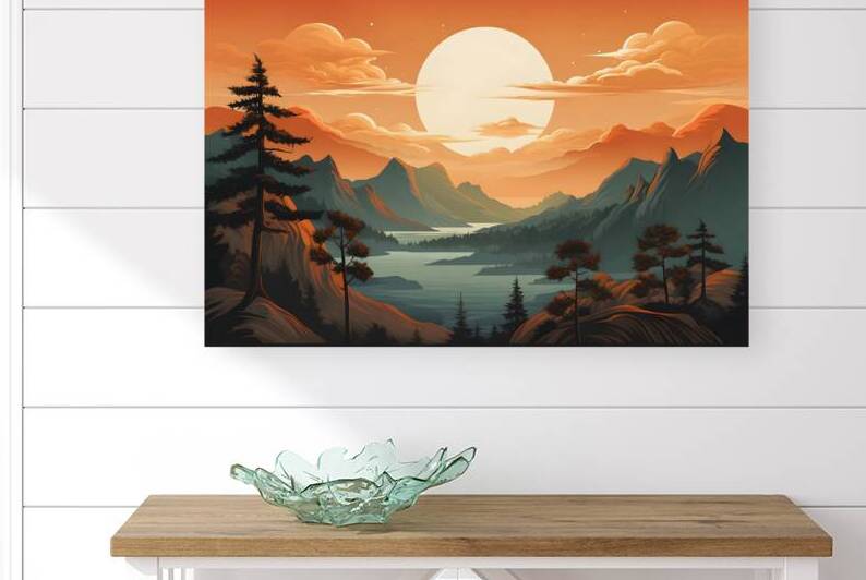 Mountain Landscape 32 Reproduction