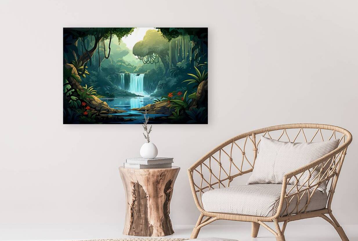 Waterfall Landscape 47 Reproduction