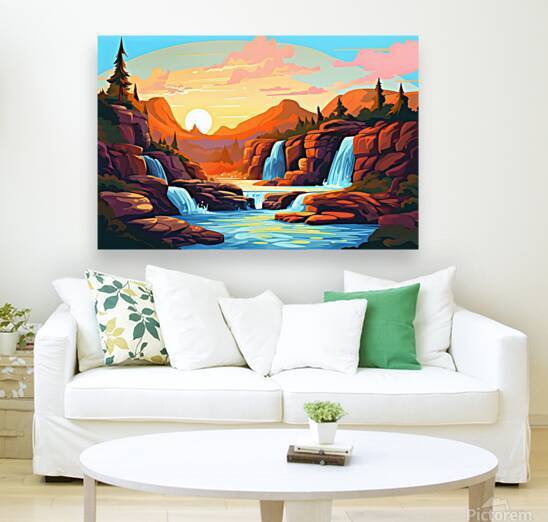Waterfall Landscape 24 Reproduction