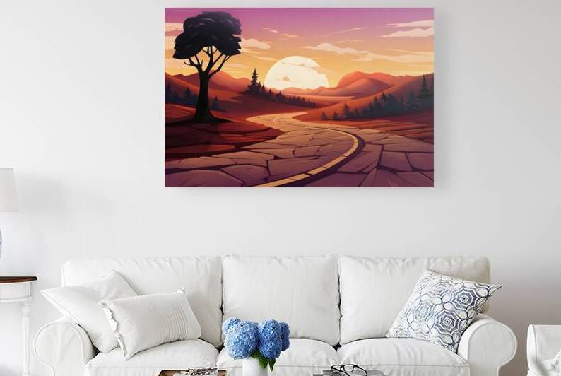 Sunset Landscape 69 Reproduction