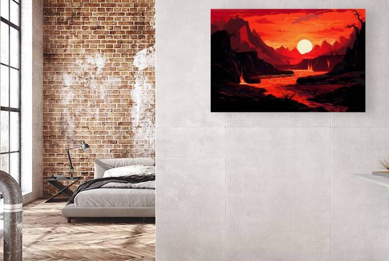 Sunset Landscape 62 Reproduction