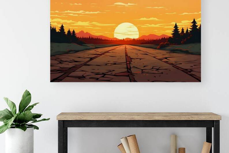 Sunset Landscape 41 Reproduction