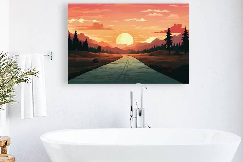 Sunset Landscape 40 Reproduction