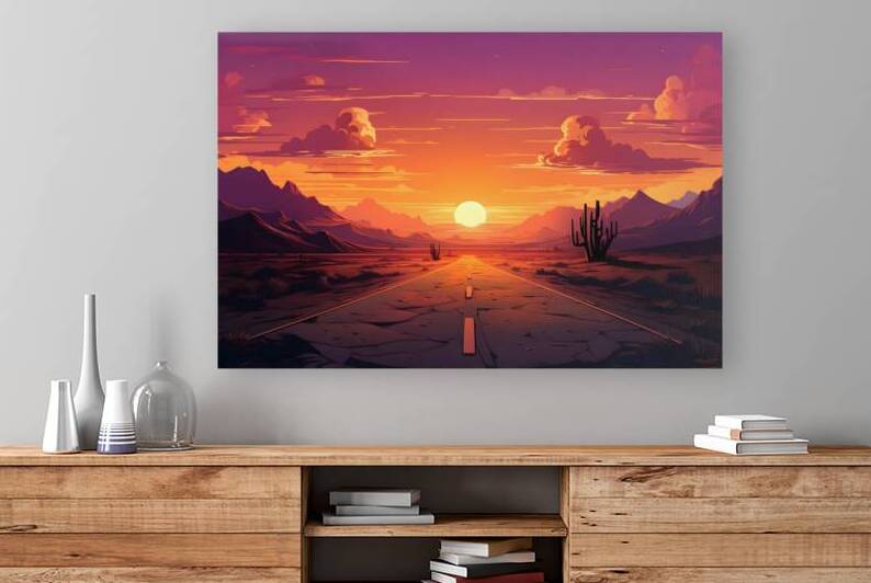 Sunset Landscape 42 Reproduction