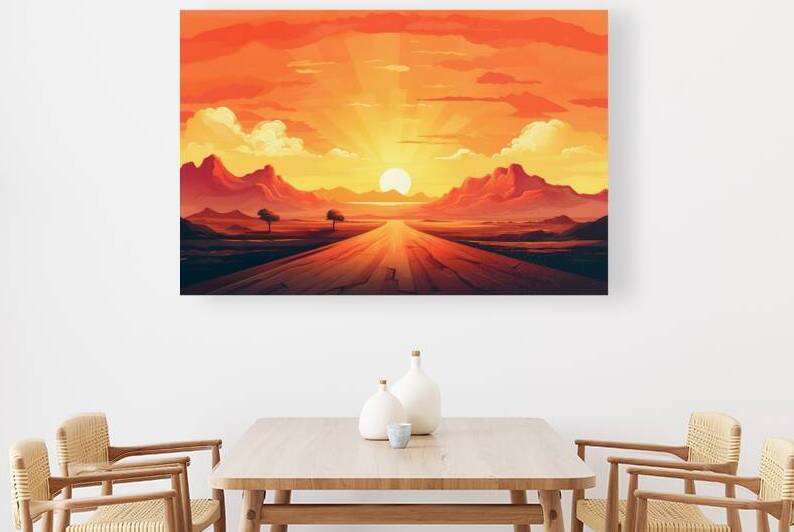 Sunset Landscape 46 Reproduction