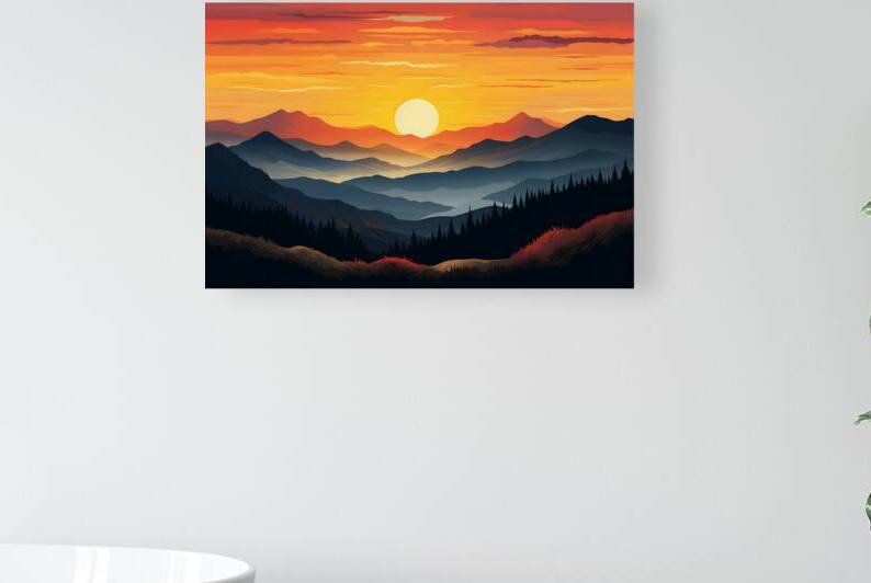Sunset Landscape 1 Reproduction