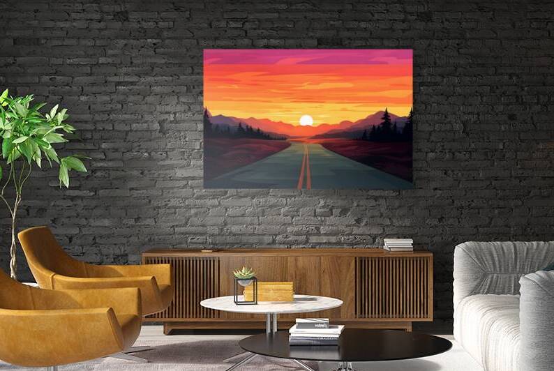 Sunset Landscape 73 Reproduction