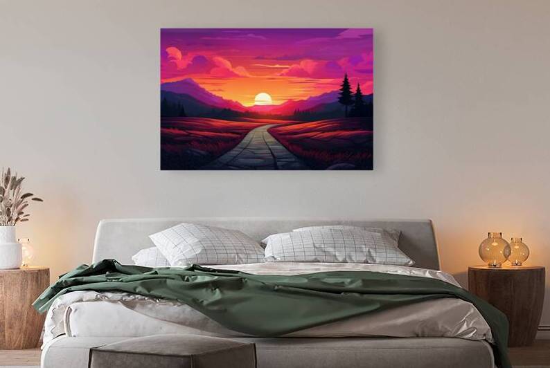 Sunset Landscape 45 Reproduction