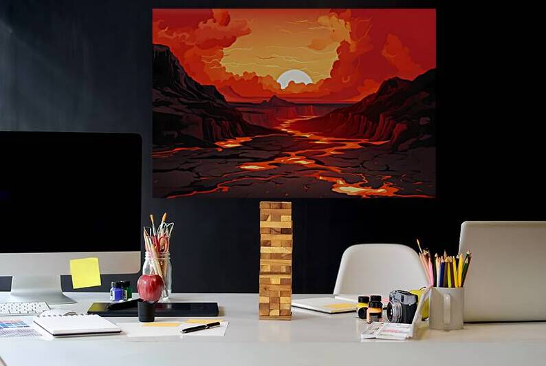 Sunset Landscape 57 Reproduction