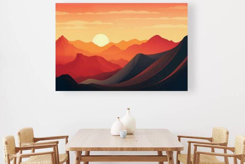 Sunset Landscape 25 Reproduction