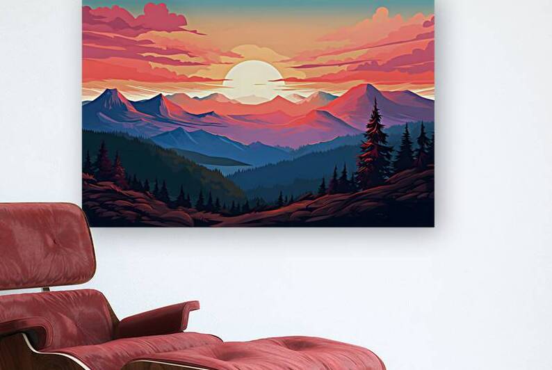 Sunset Landscape 12 Reproduction