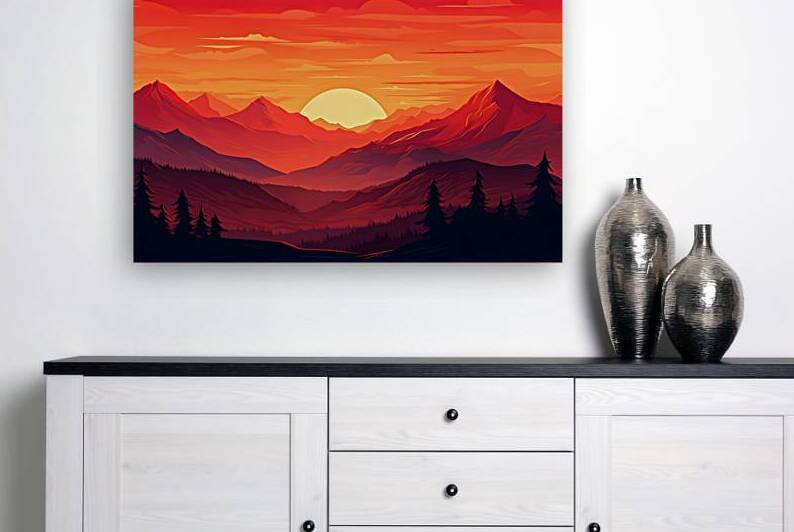Sunset Landscape 26 Reproduction