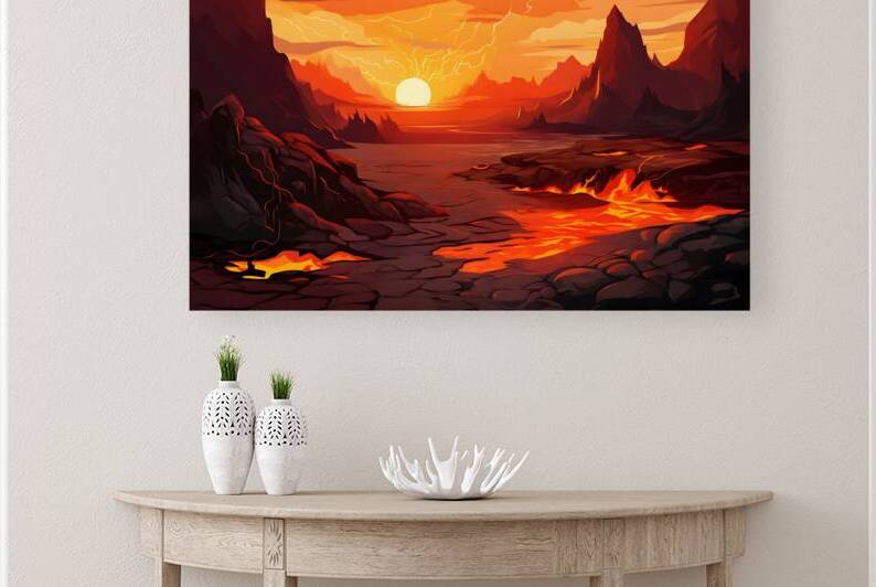 Sunset Landscape 59 Reproduction