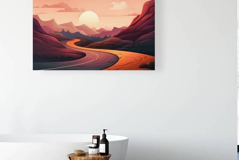 Sunset Landscape 33 Reproduction