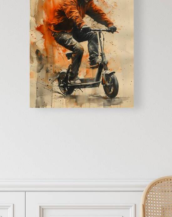 Skeleton Driving Scooter 5 by Nora studio