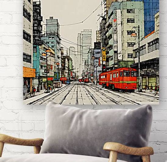 Artistic Pen and Ink Tokyo 3 by Nora studio