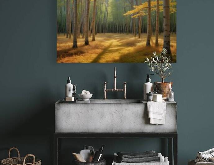 Silent Wilderness – Depth and Light Nature Art Print 22 by Aura Gallery
