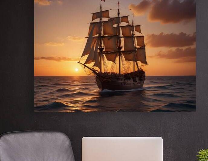Golden Horizon – Sunsets & Sunrises Wall Art Collection 74 by Aura Gallery