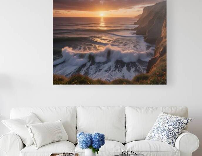 Golden Horizon – Sunsets & Sunrises Wall Art Collection 46 by Aura Gallery