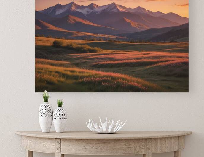 Mountain Landscape Wall Art Print 37 Reproduction