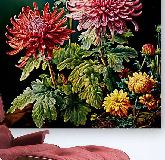 Artistic Botanical Flower Collection – Rose Sunflower and Yellow Bloom Illustrations 5 by Aura Gallery