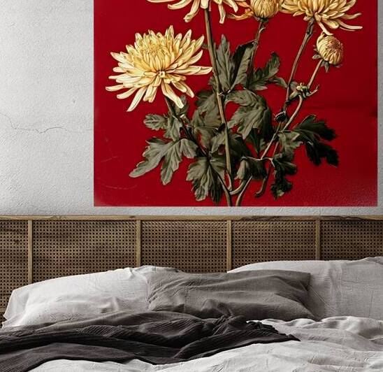  Artistic Botanical Flower Collection – Rose Sunflower and Yellow Bloom Illustrations 9 by Aura Gallery