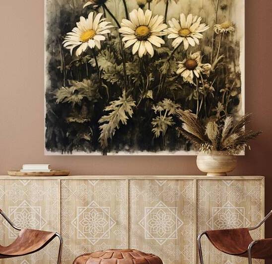  Artistic Botanical Flower Collection – Rose Sunflower and Yellow Bloom Illustrations 14 by Aura Gallery