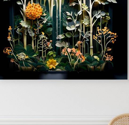  Artistic Botanical Flower Collection – Rose Sunflower and Yellow Bloom Illustrations 57 by Aura Gallery
