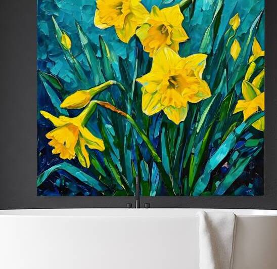  Artistic Botanical Flower Collection – Rose Sunflower and Yellow Bloom Illustrations 50 by Aura Gallery