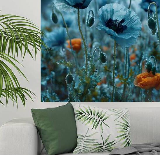  Artistic Botanical Flower Collection – Rose Sunflower and Yellow Bloom Illustrations 35 by Aura Gallery