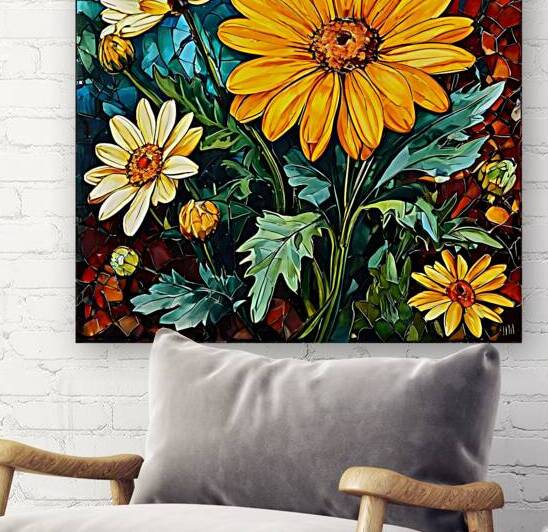  Artistic Botanical Flower Collection – Rose Sunflower and Yellow Bloom Illustrations 13 by Aura Gallery