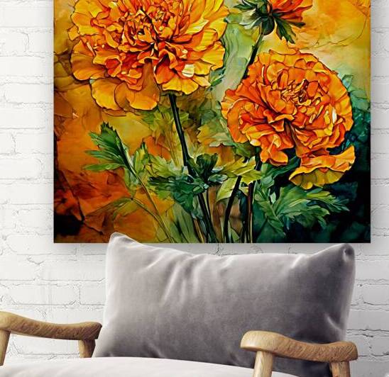  Artistic Botanical Flower Collection – Rose Sunflower and Yellow Bloom Illustrations 23 by Aura Gallery