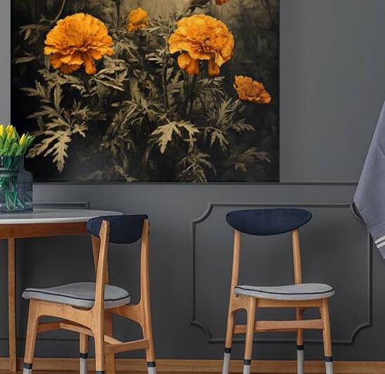  Artistic Botanical Flower Collection – Rose Sunflower and Yellow Bloom Illustrations 6 by Aura Gallery