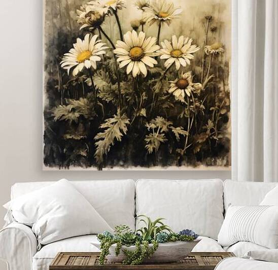  Artistic Botanical Flower Collection – Rose Sunflower and Yellow Bloom Illustrations 16 by Aura Gallery